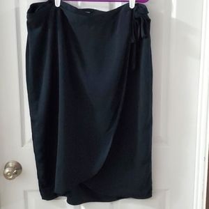 Maurices Wrap Skirt, Tulip Hem, Navy, XXL